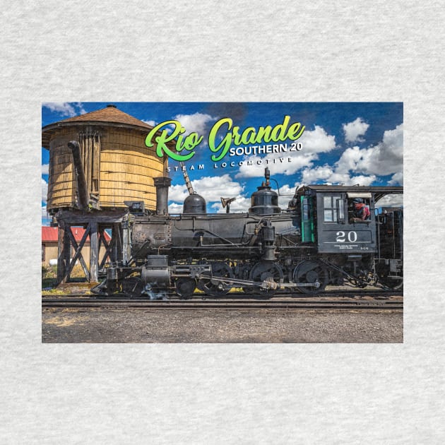 Rio Grande Southern 20 Steam Locomotive at Antonito Colorado by Gestalt Imagery